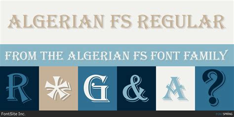 Similar Fonts To Algerian FS | Fontspring