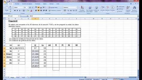 Tabla De Frecuencias Y Gráficas Variables Cuantitativa Continua Youtube