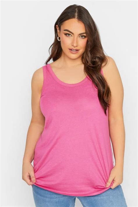 Plus Size Hot Pink Vest Top Yours Clothing