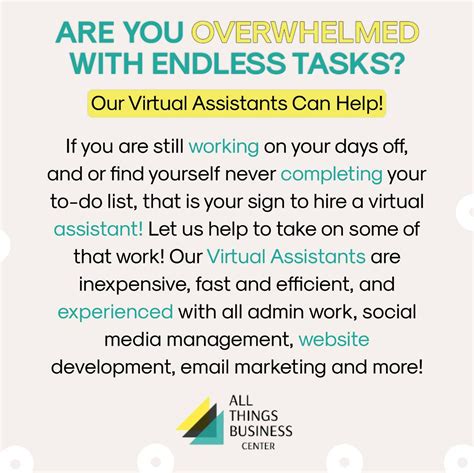 Feeling Overwhelmed With All The Tasks On Your Plate Hiring A Virtual Assistant Can Be A Great