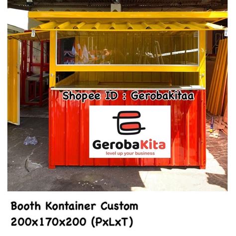 Jual Booth Container Big Size Dengan Kaca Booth Container Kaca