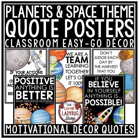 Planets & Space Theme Back to School Bulletin Board, Motivational ...