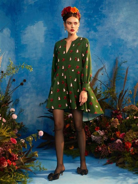 Frida Kahlo X Shein X Designer Redefinition Figure And Floral Print