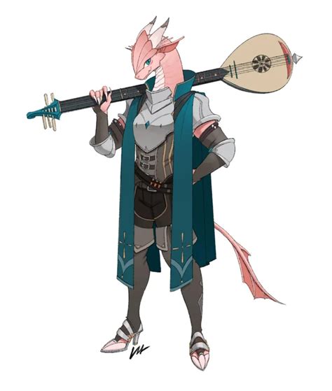 Oc Accord The Musical Dragonborn Cleric Characterdrawing Rpg