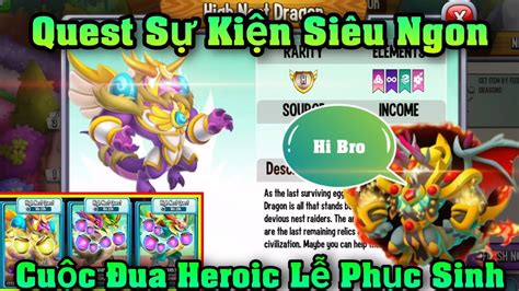 Dragon City Tập 890 Cuộc Đua Heroic Trứng Phục Sinh Và Dàn Quest Siêu