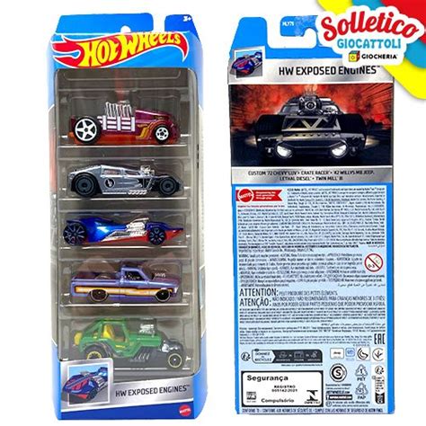 Hot Wheels City Set 5 Veicoli Mattel Assortito Solletico Giocattoli