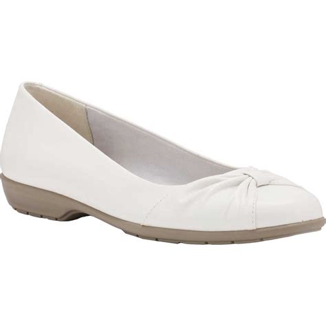 The Walking Cradle Company - Women's Walking Cradles Fall Ballet Flat White Leather 9 W ...