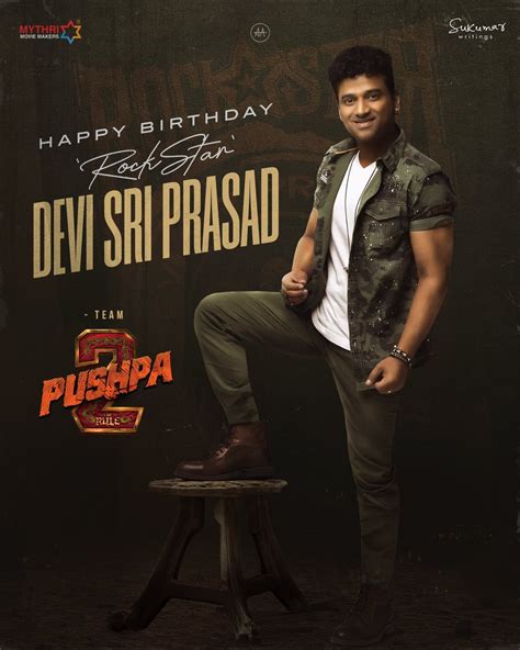 Team Pushpa Therule Wishes The Rockstar Thisisdsp A Very Happy