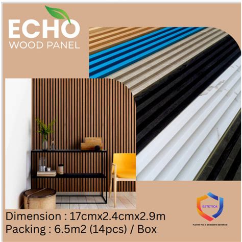 Jual Wpc Wallpanel Tebal Kisi Kisi Kayu Wall Panel Echo Wood Panel