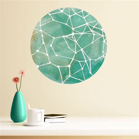 Teal Constellations Wall Decal Astronomy Art By Elise Mahan World Map