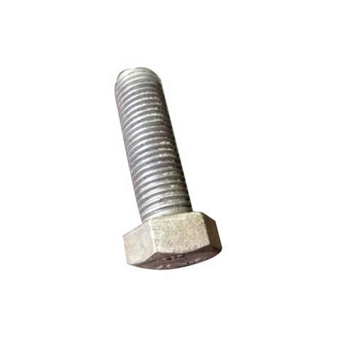 Mild Steel Full Thread MS Hex Bolt For Automobile Industry Size 2