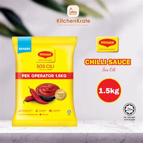 MAGGI Chilli Sauce Sos Cili Pek Operator 1 5kg Lazada