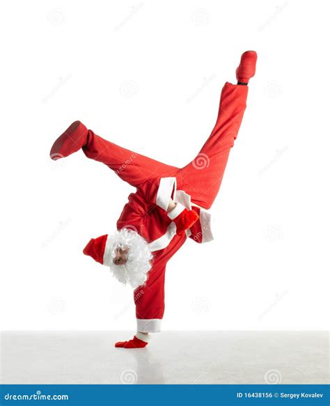 Dancing Santa Stock Photo Image Of Seasonal Dance Active 16438156