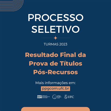 Resultado Final pós recursos da Etapa Prova de Títulos Turmas 2023