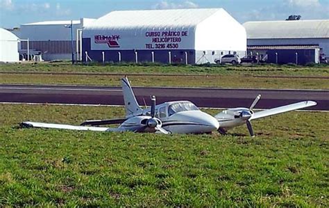 Seneca Sofre Incidente Durante Pouso No Aeroporto Campo Dos Amarais