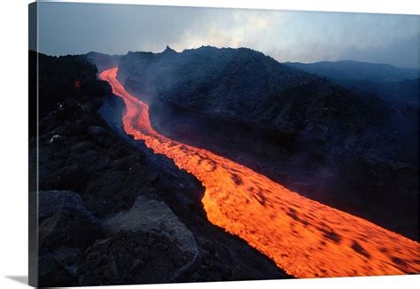 Lava Flow From Mount Etna | Great Big Canvas