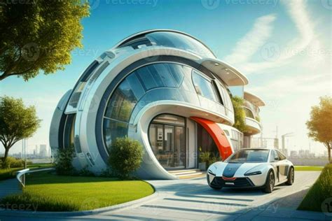 House In Trendy Futurism Style AI Generative Pro Photo 29769290 Stock