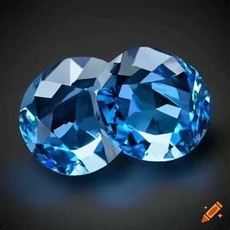 Shining Realistic Animated Blue Diamond Gems On Craiyon