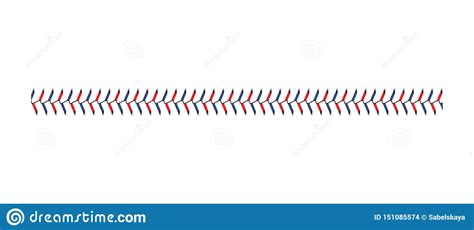 Baseball Lace Or The Sport Game Softball S Stitch The Vector