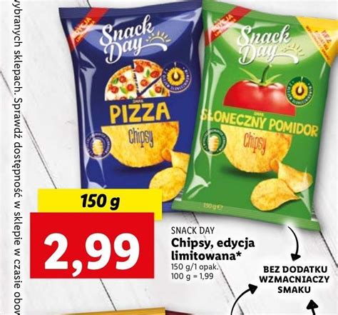 Promocja Chipsy S Oneczny Pomidor Snack Day W Lidl