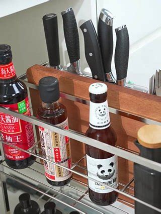 Joto Kitchen Pull Out Rack Pull Out Condiment Organizer Basket Kitchen