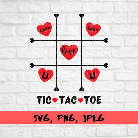 Tic Tac Toe Bag Valentine S Day Svg Valentine Tic Tac Toe Etsy UK