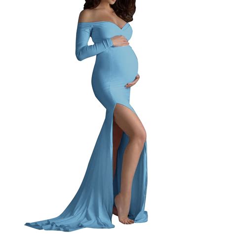 Vedolay Maternity Dress For Photography Pregnant Casual Fashion Long