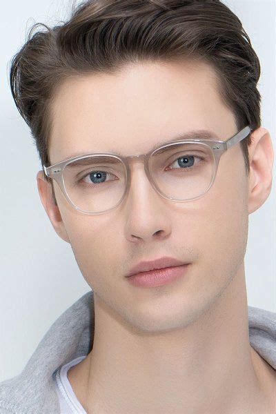 Gray Clear Square Prescription Eyeglasses Small Full Rim Acetate Eyewear Lucid Eyeglasses