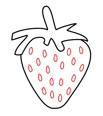 Strawberry Easy To Draw Clip Art Library