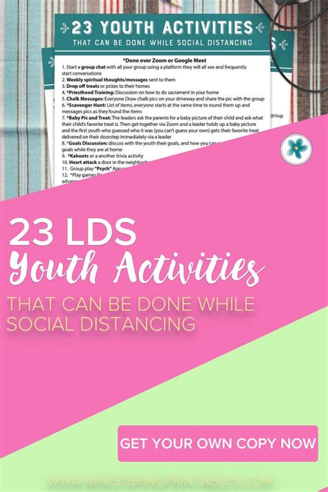 23 Social Distancing Activities For Lds Youth