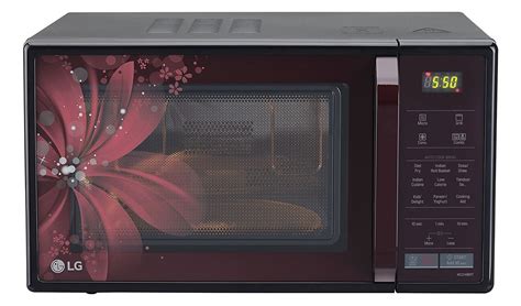 Lg 21 L Convection Microwave Oven Mc2146brt Burgundy Red Online At