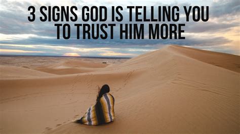 3 Signs God Is Asking You To Trust Him More Agw Ministries