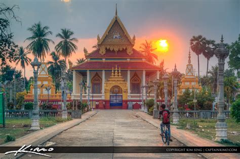 Sunset Cambodia Temple Battambang