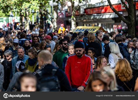 Stockholm Sweden Sept 2023 Crowds People Annual Two Kilometer Long ...