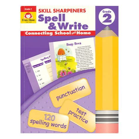 Evan Moore Skill Sharpeners Spell And Write Grade 2 Spelling Exercise