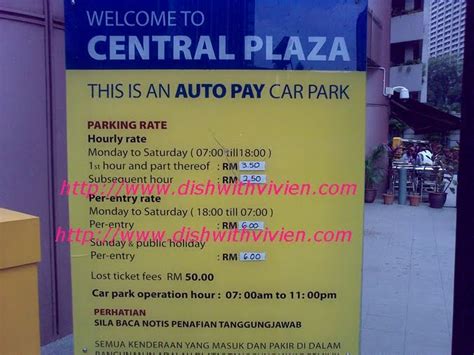 Parking Rate in Kuala Lumpur: Central Plaza parking rate, behind ...