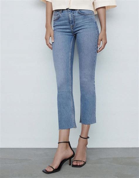 ZARA SPODNIE JEANSOWE DZWONY NIEBIESKIE 36 1HEG 12602550480