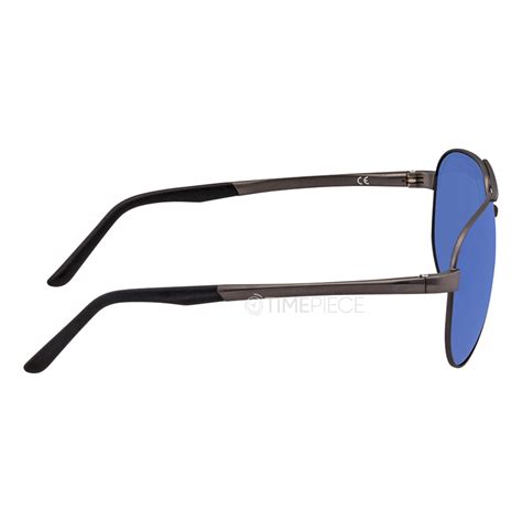 Porsche Design Blue Mirror Aviator Mens Sunglasses P8649 F 62