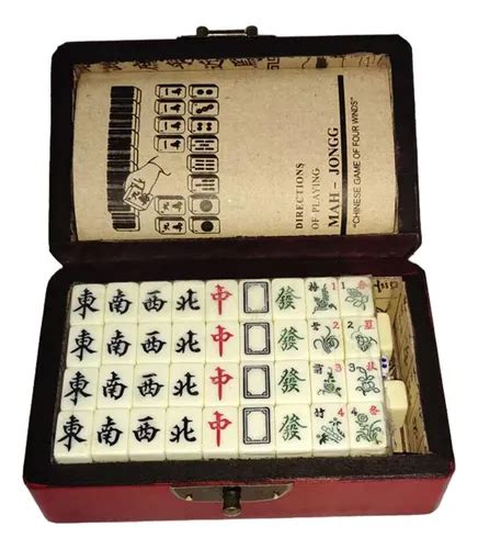 Jogo Chines De Tabuleiro - Jogo De Tabuleiro Mahjong Chinês 16,8 Cm X 11,5 Cm X 6,5 Cm | Frete grátis