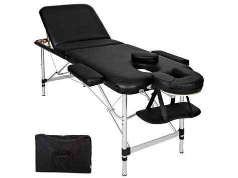 Tectake Table De Massage Portable Pliante à 3 Zones Avec Cadre En