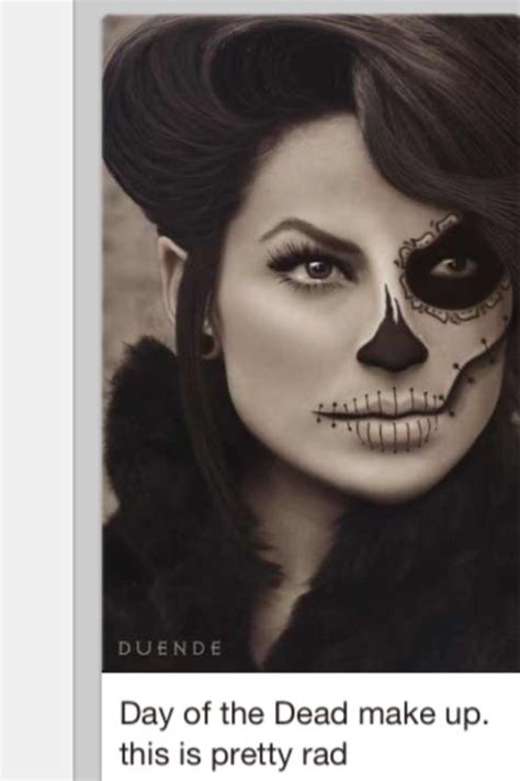 Sugar skull makeup - I could do this... I could. Looks Halloween, Scary Makeup, Halloween ...