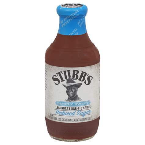 Save On Stubb S Legendary Bar B Q Sauce Simply Sweet Reduced Sugar