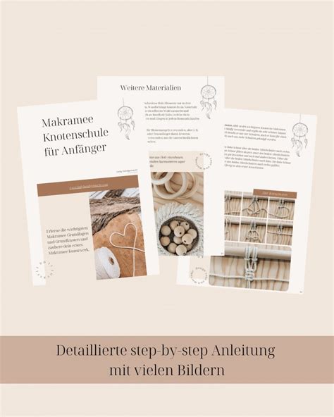 Makramee Knotenschule F R Anf Nger Pdf Guide Lady Handgemacht