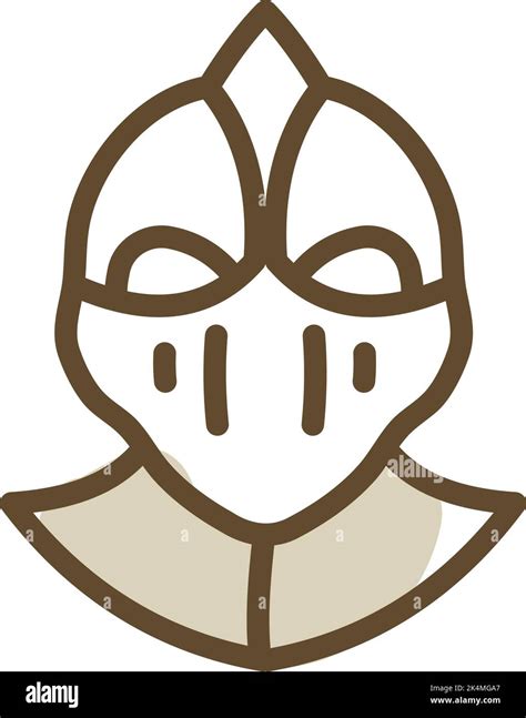 Medieval Knight Illustration Vector On A White Background Stock