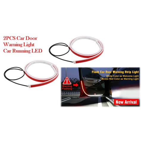 Car Led Door Opening Warning Lights Strips Anti Rear End Collision