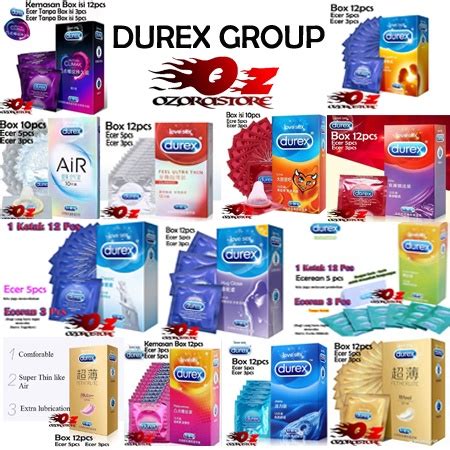 Jual Kondom DUREX Group IMPOR AIR CLIMAX Pleasuremax JEANS Exite Ribbed