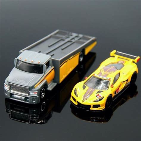 Hot Wheels Corvette C R Carry On Coffret Cadeau Jouet Jaune