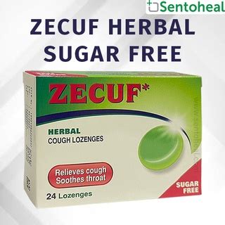 Zecuf Sugar Free Herbal Cough Lozenges 24 Lozenges Relief Of Cough