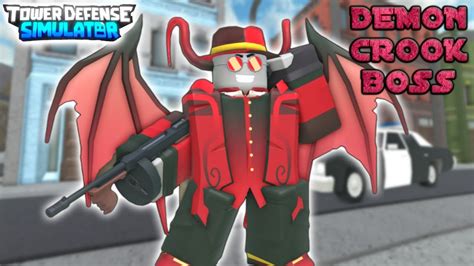 Tds Demon Crook Boss New Skin Showcase Demon Crook Boss Tds Roblox Tds Youtube