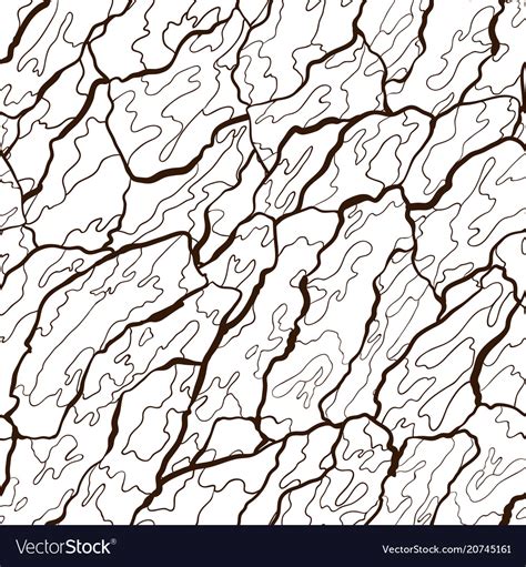 Seamless Pattern Of Bark Texture Wood Royalty Free Vector